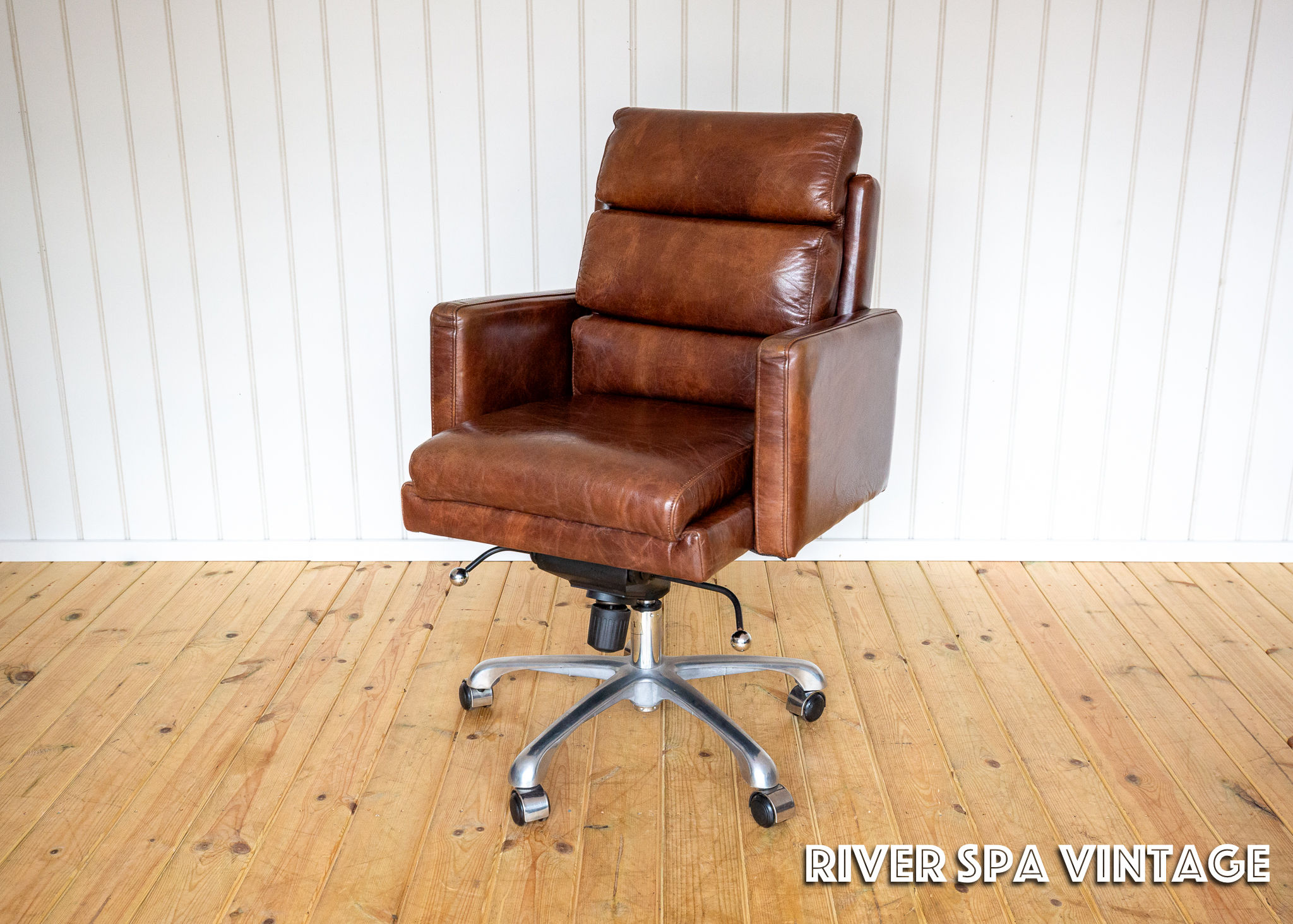 Executive Leather Desk Chair Office Halo Oulton Swivel Tilt Height Adjustable