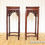 Thumbnail: Chinese Hardwood Plant Stands Side Tables Pair Lamp Tables Hongmu Antique Qing