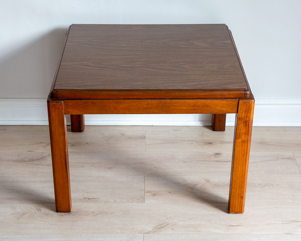 Thumbnail: Lane Coffee Table MCM Large Square Altavisa 1980s Vintage End Table Sofa Table
