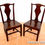 Thumbnail: Georgian Oak Country Chairs 1780 Vase Back Antique Welsh Pair Hall Dining Chairs