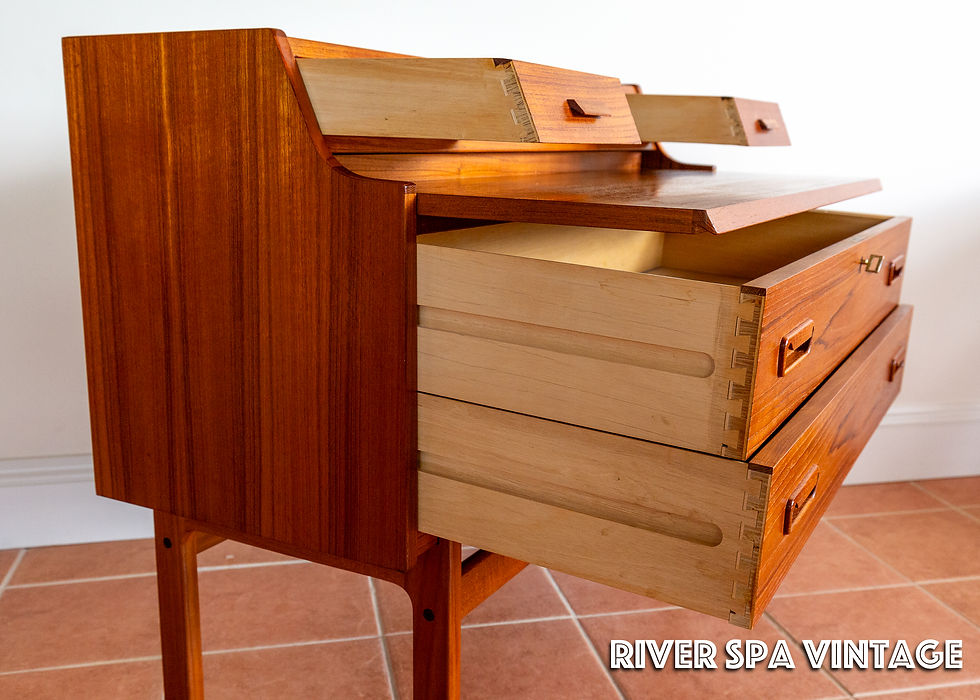 Thumbnail: Danish Bureau Desk Danish MCM Teak 1960s Scandi Arne Wahl Iversen Secretaire