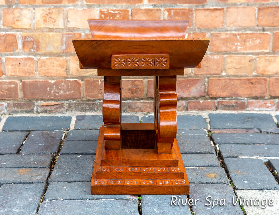 Thumbnail: African Tribal Stool Royal Collection Queen Elizabeth Ghana 1960 Ashanti Adinkra
