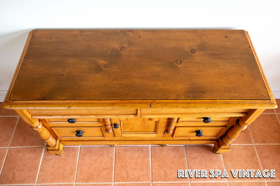 Thumbnail: Antique Lancashire Dresser Base Pine 1850 Farmhouse Sideboard Blonde Victorian