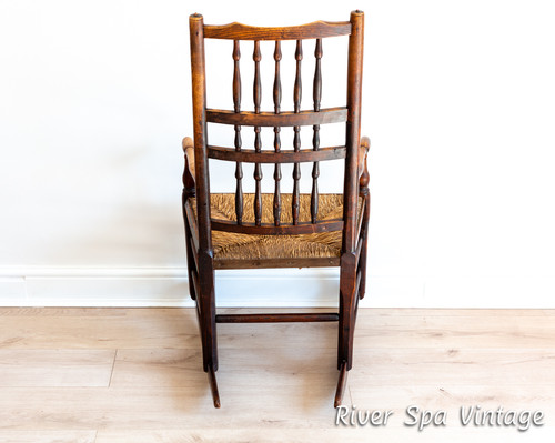 Georgian Rocking Chair 18th Century English Antique Lancashire