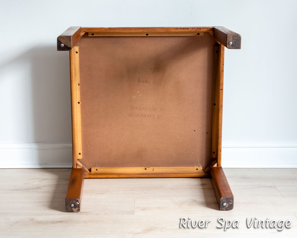 Thumbnail: Lane Coffee Table MCM Large Square Altavisa 1980s Vintage End Table Sofa Table