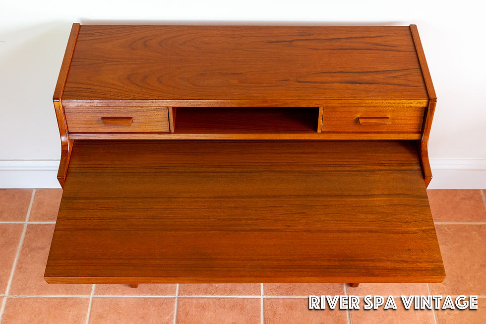 Thumbnail: Danish Bureau Desk Danish MCM Teak 1960s Scandi Arne Wahl Iversen Secretaire