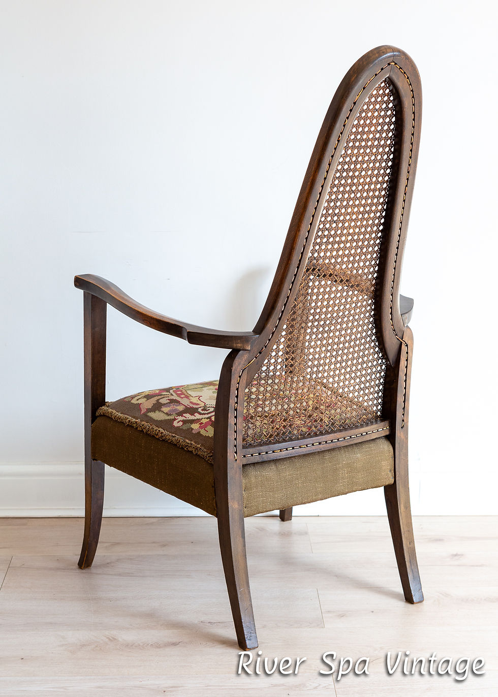 Thumbnail: George Walton Arts & Crafts Glasgow School Art Nouveau Antique Fireside Armchair