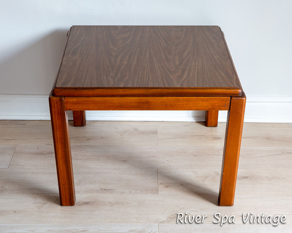 Thumbnail: Lane Coffee Table MCM Large Square Altavisa 1980s Vintage End Table Sofa Table
