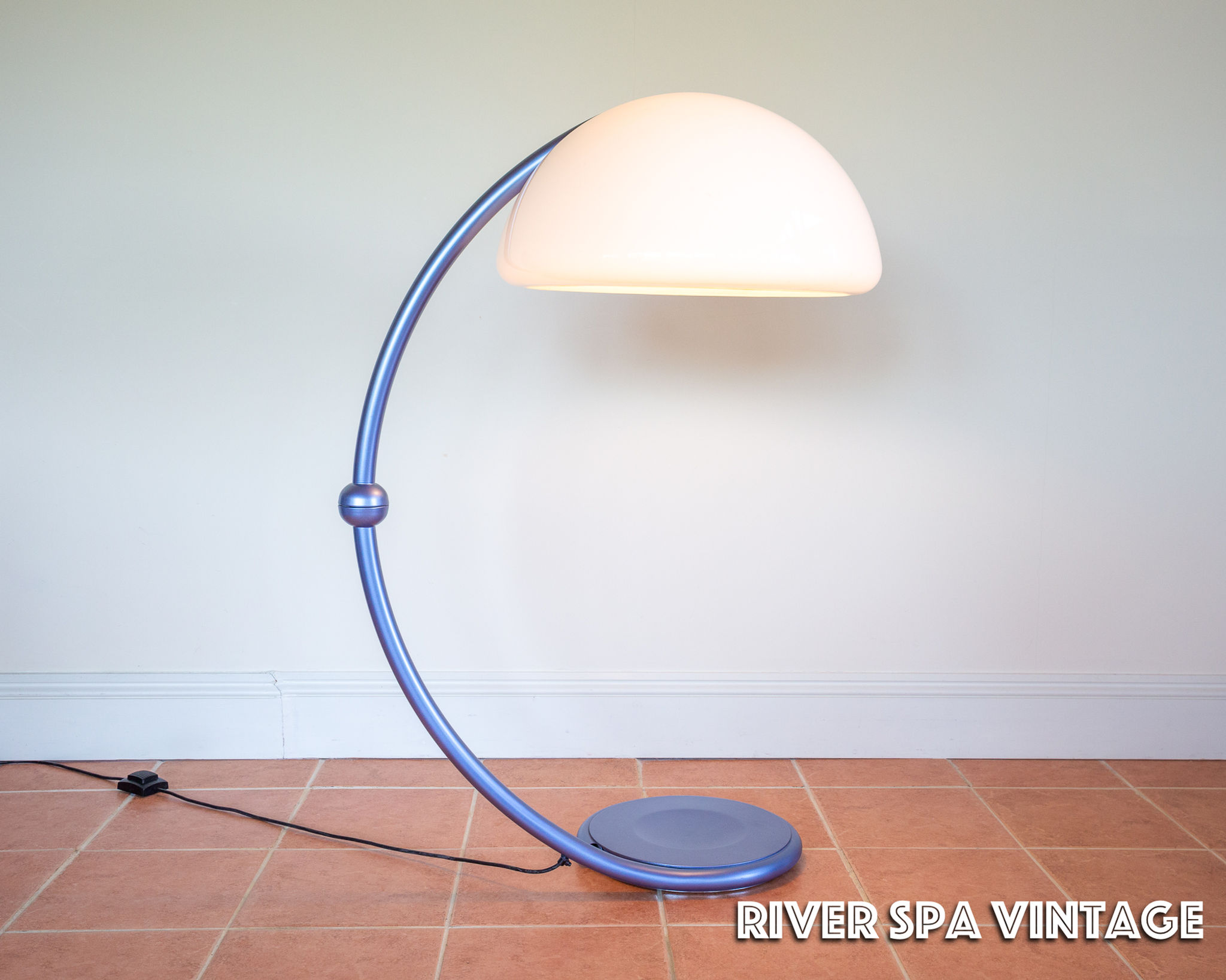 Space Age Serpente Floor Lamp Elio Martinelli 1960s Italian Designer Mid Century