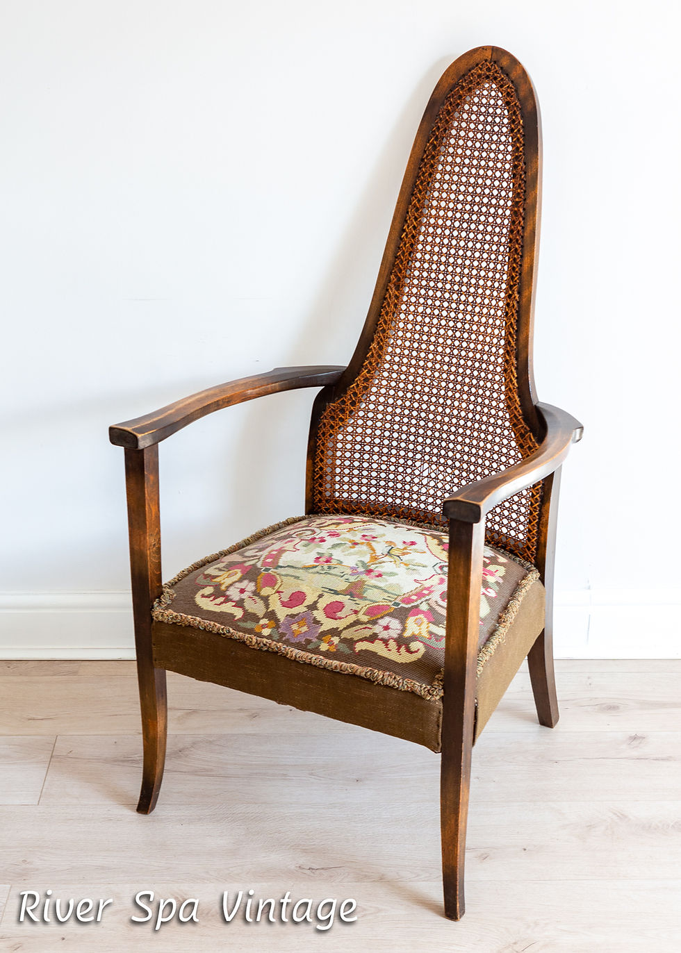 Thumbnail: George Walton Arts & Crafts Glasgow School Art Nouveau Antique Fireside Armchair