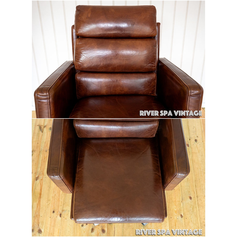 Thumbnail: Executive Leather Desk Chair Office Halo Oulton Swivel Tilt Height Adjustable