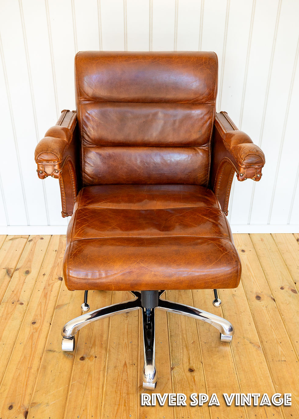 Thumbnail: Executive Leather Desk Chair Office Halo Oulton Tilt Swivel Height Adjustable
