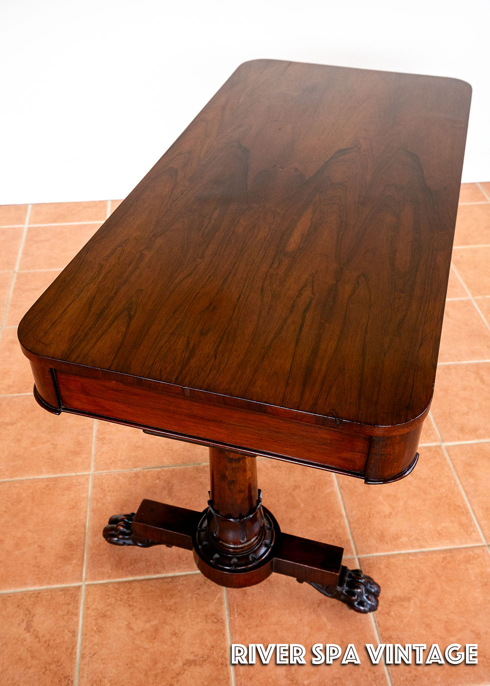 Thumbnail: William IV Library Table Rosewood Mahogany Serving Table Writing Desk Georgian