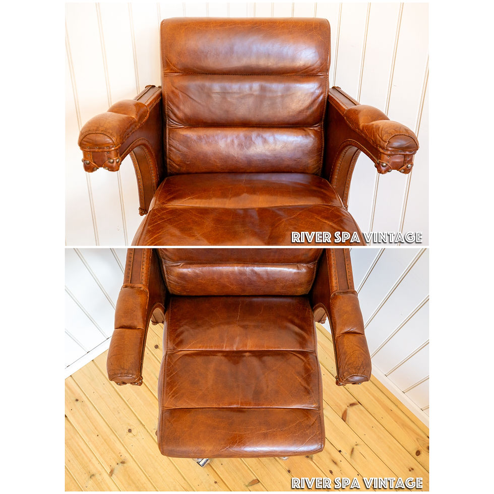 Thumbnail: Executive Leather Desk Chair Office Halo Oulton Tilt Swivel Height Adjustable