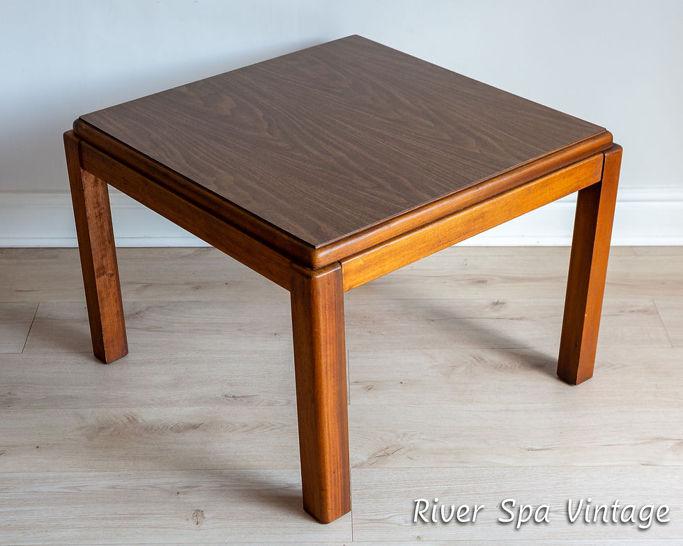 Thumbnail: Lane Coffee Table MCM Large Square Altavisa 1980s Vintage End Table Sofa Table