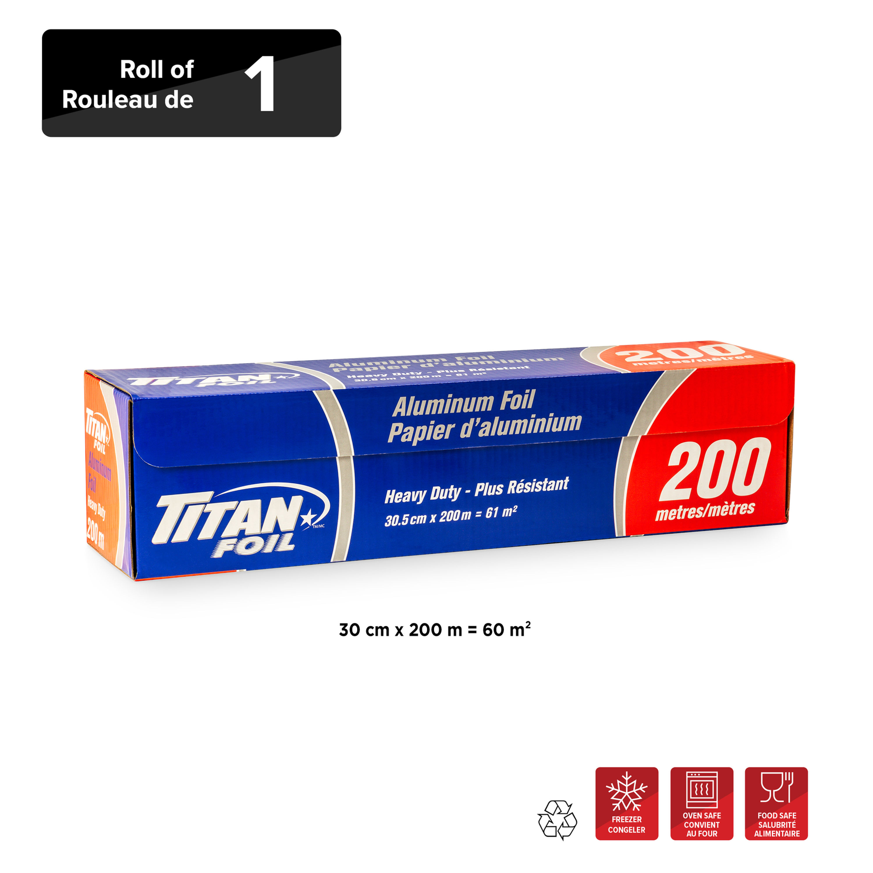 Titan Heavy Duty  Aluminium Foil 30cmx200m