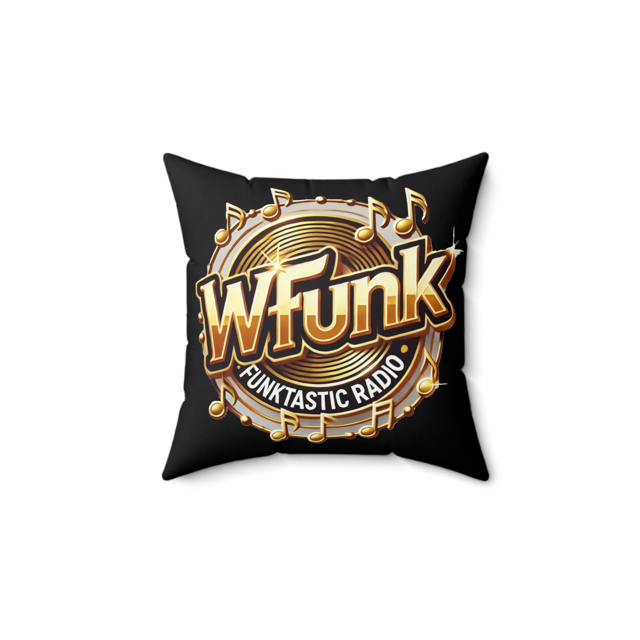 WFUNK Radio-Themed Pillow, Music Decor, Gift for Music Lovers, Funky Home Decor