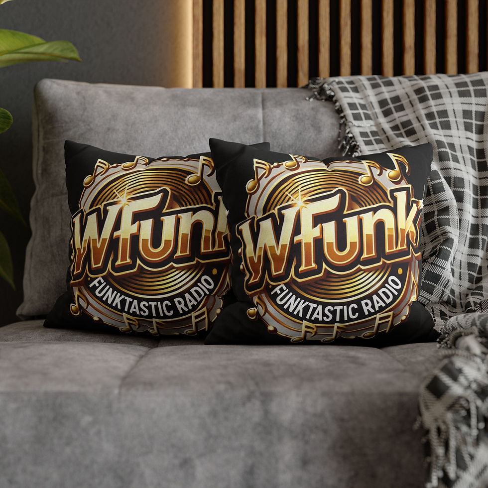 Thumbnail: Funktastic Radio Themed Pillowcase for Music Lovers, Throw Pillow Cover!