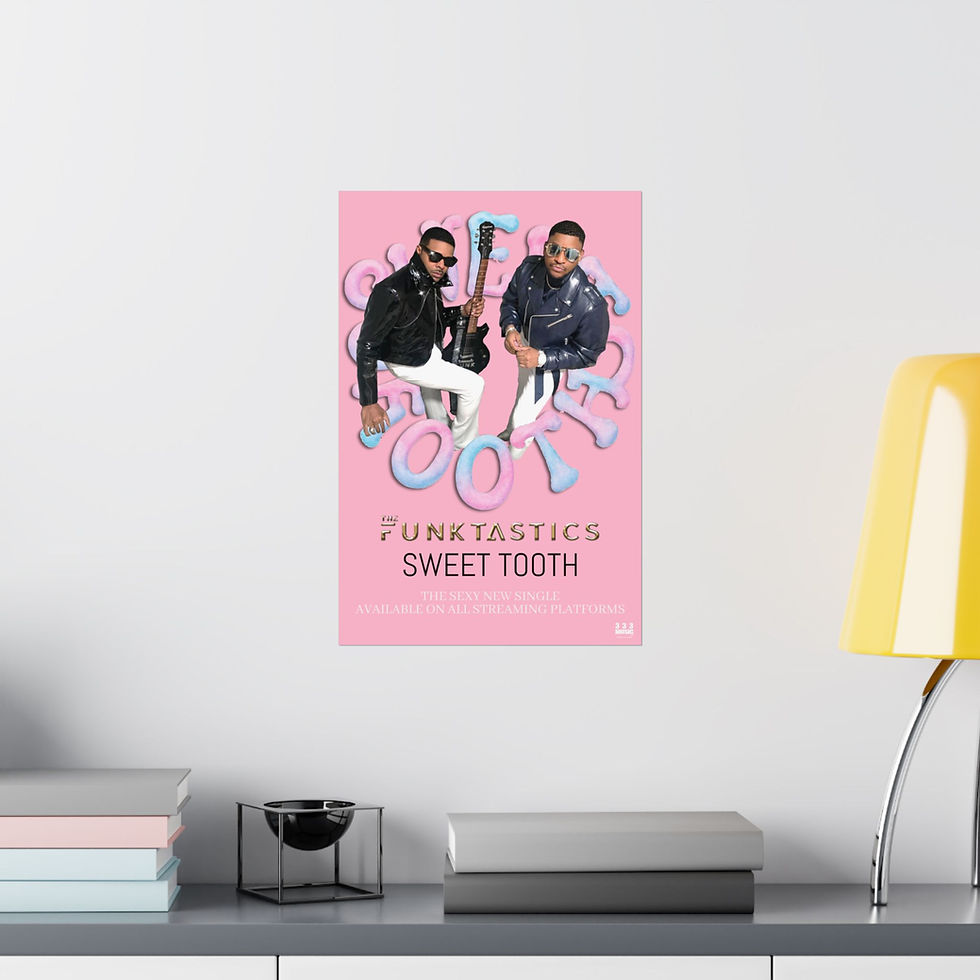 Thumbnail: THE FUNKTASTICS  "Sweet Tooth" promo poster pink