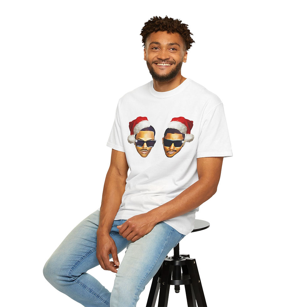 Thumbnail: The Funktastics "It's Christmas Time" Santa Hat Tee