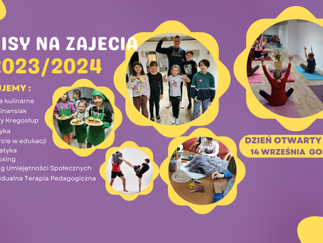Zajęcia w roku szkolnym 23 / 24 Fundacja Wawer