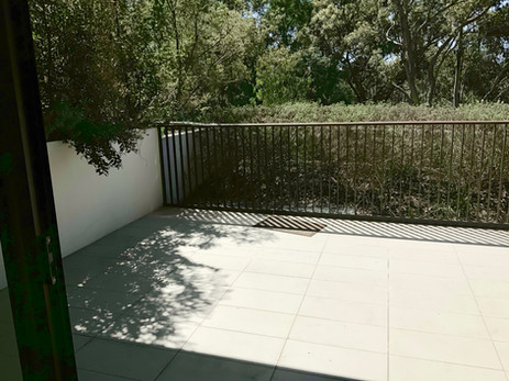 Outdoor patio (other end) pre staging