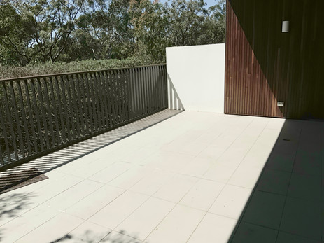 Outdoor patio- before staging