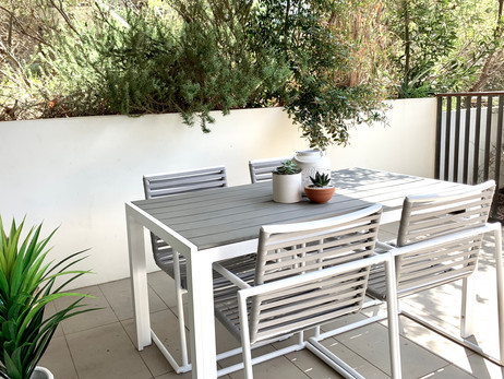 Outdoor patio- (other end) after styling