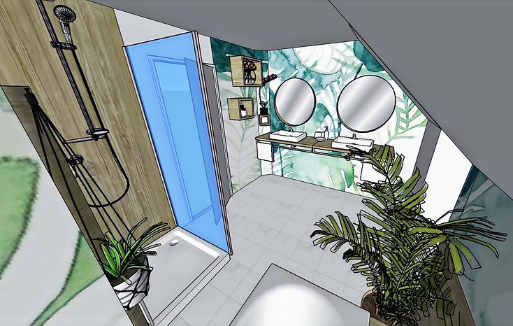 Projections graphiques 3D, Slow décoration CA L'éco Déco