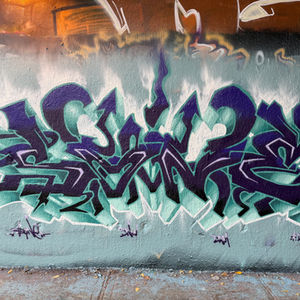 A graffiti spray painted in Montreal
