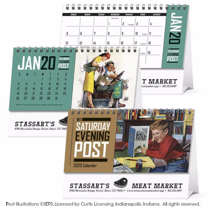 The Saturday Evening Post Desk Calendar