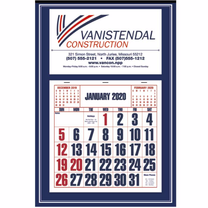 Blue Apron Calendar