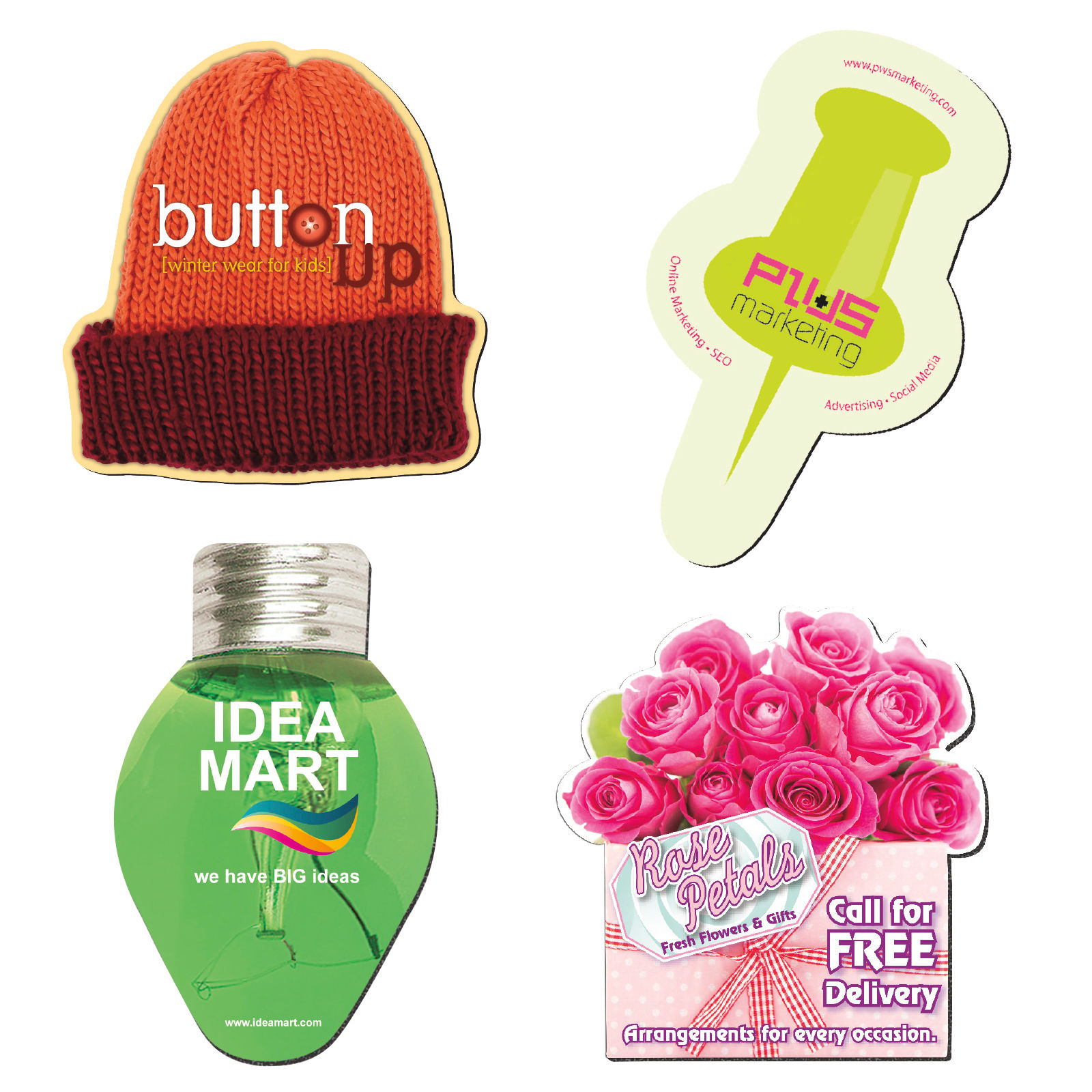 BIC®  1/16" Fabric Surface Custom Shape Mouse Pad (8" x 9-1/2")