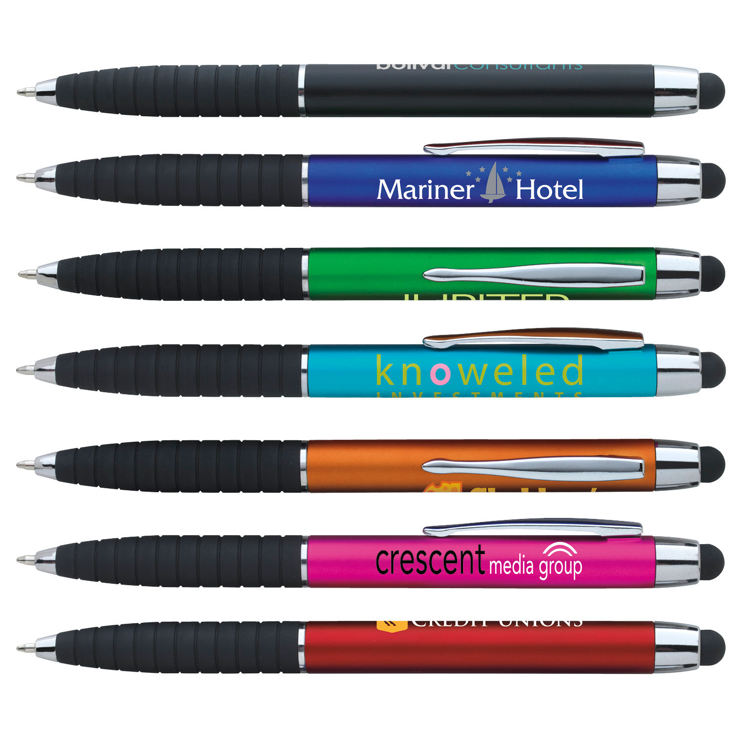 Metallic Cool Grip Stylus Pen