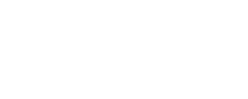 Valtaris spelled out logo in whire