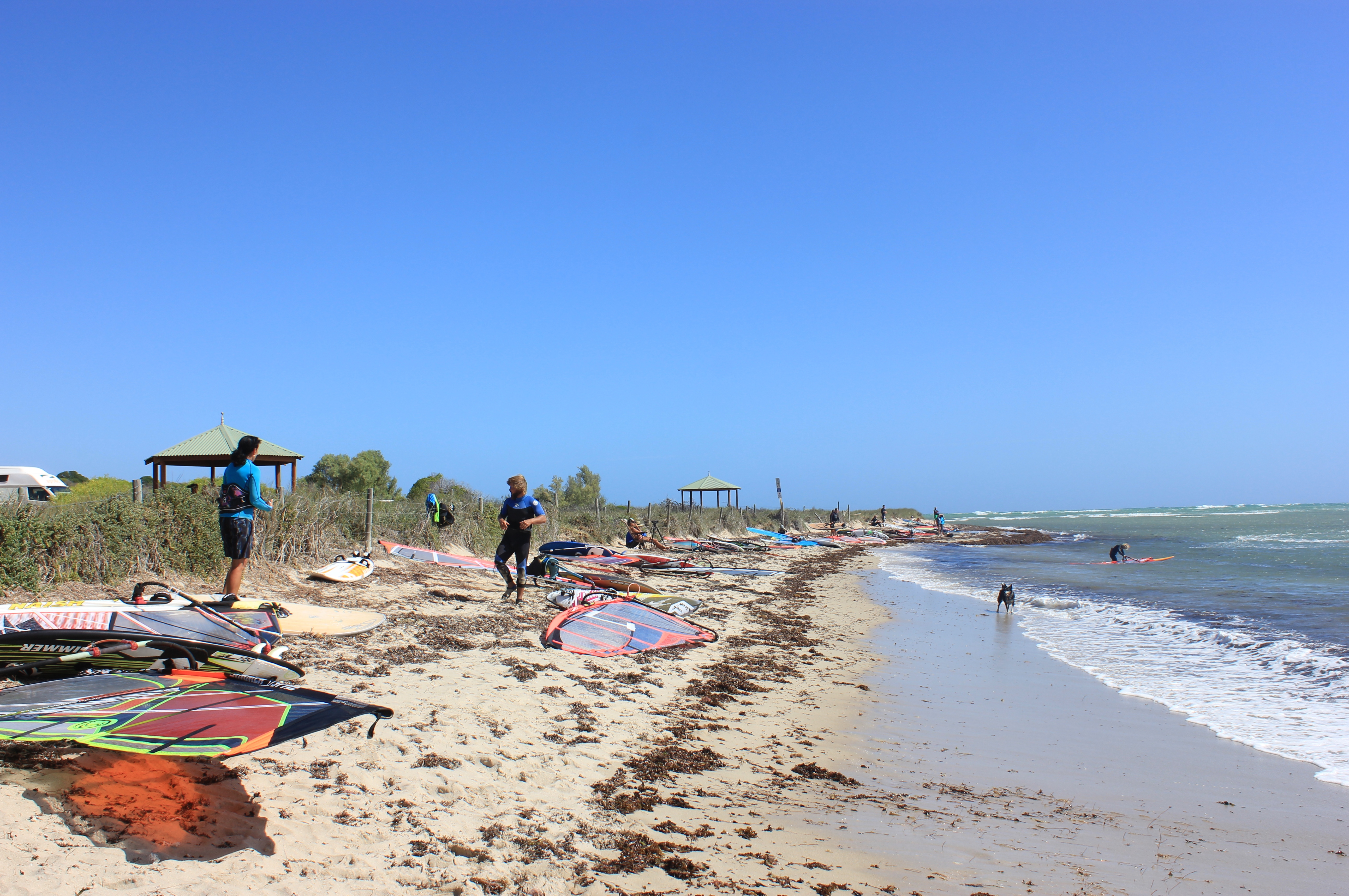 Wind surfers galore