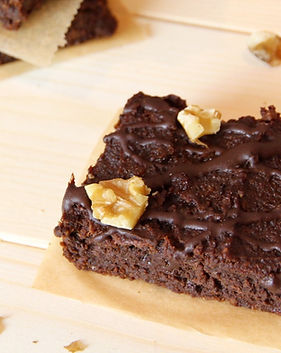 brownies met zoete aardappel en rode biet