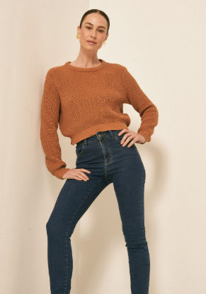 CALÇA SKINNY BOLSOS ASSIMETRICOS