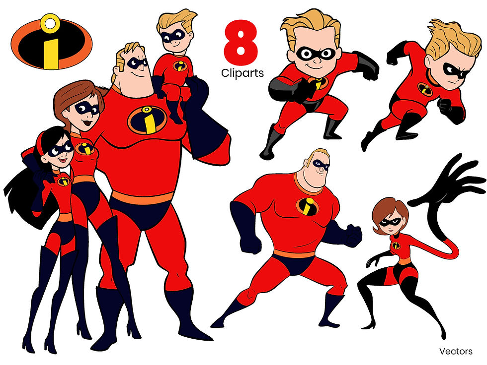 Disney The Incredibles SVG Cut Files