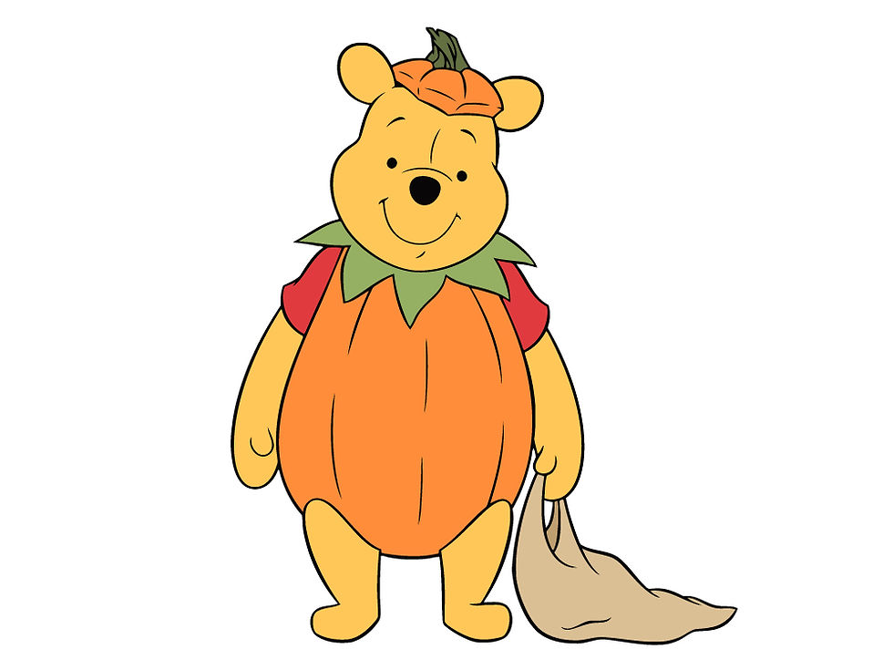 Free Winnie The Pooh Halloween SVG PNG Clipart