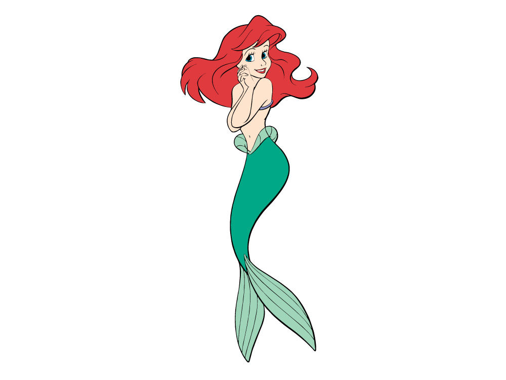 Little Mermaid SVG PNG Cut Files