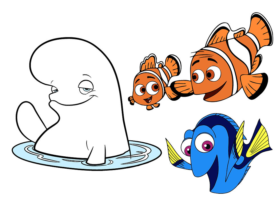 Thumbnail: Finding Dory SVG PNG cut files 3