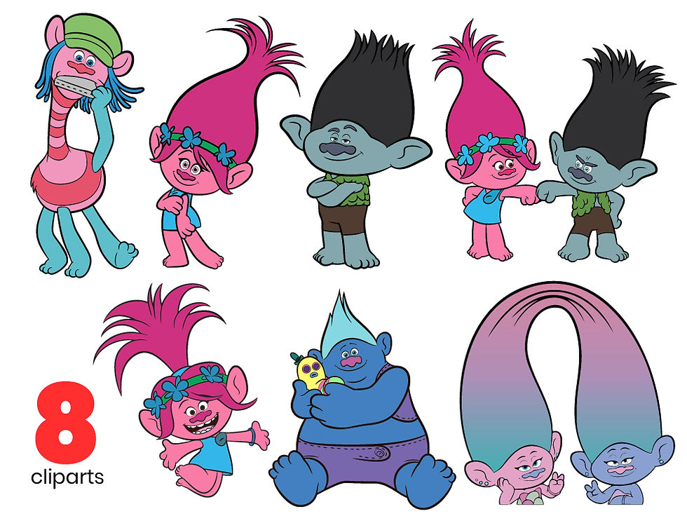 Disney Trolls SVG Cut Files