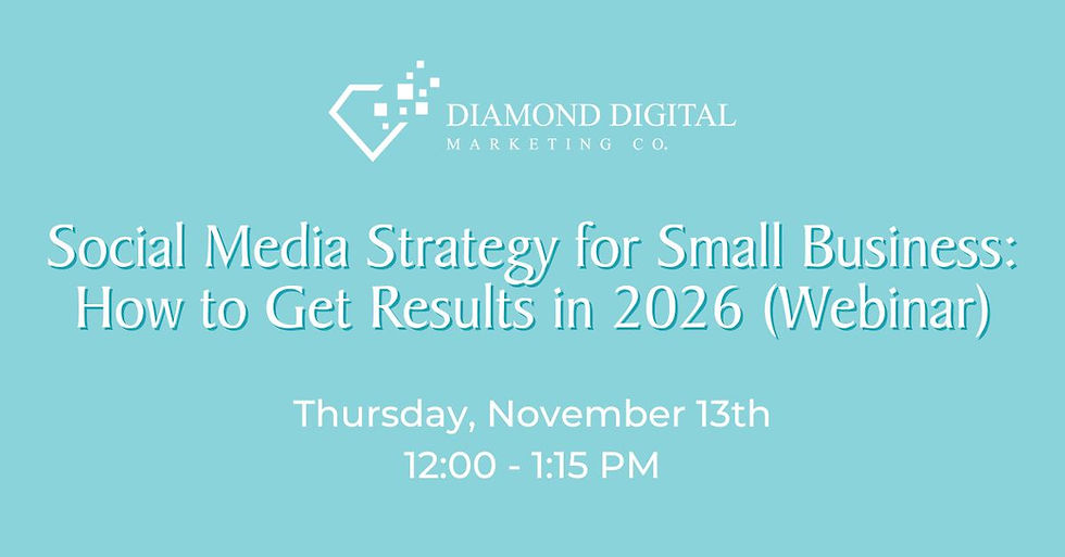 Social Media Strategy for Small Business: How to get Results in 2026 (Webinar)