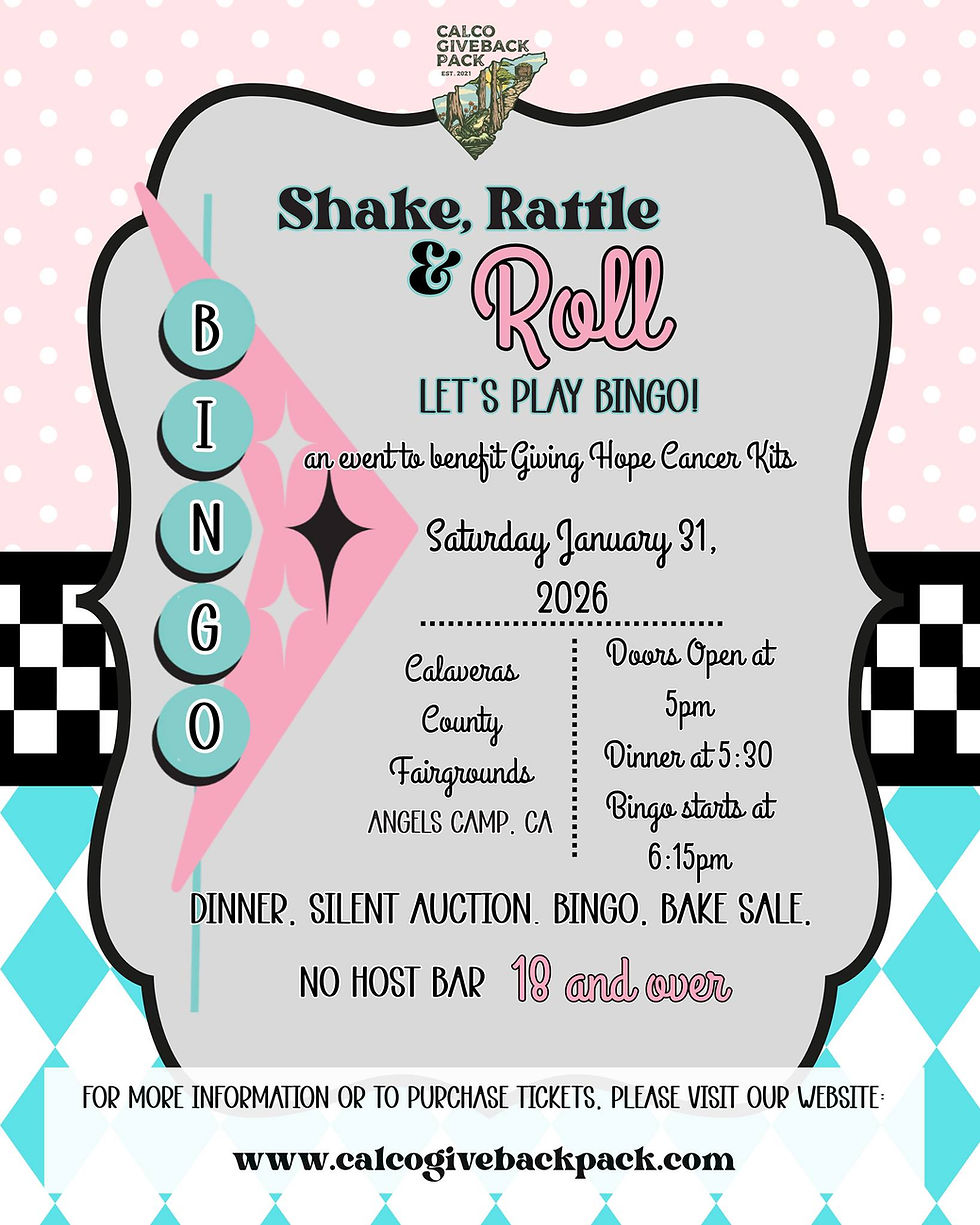 Shake, Rattle & Roll BINGO! - CalCo Giveback Pack