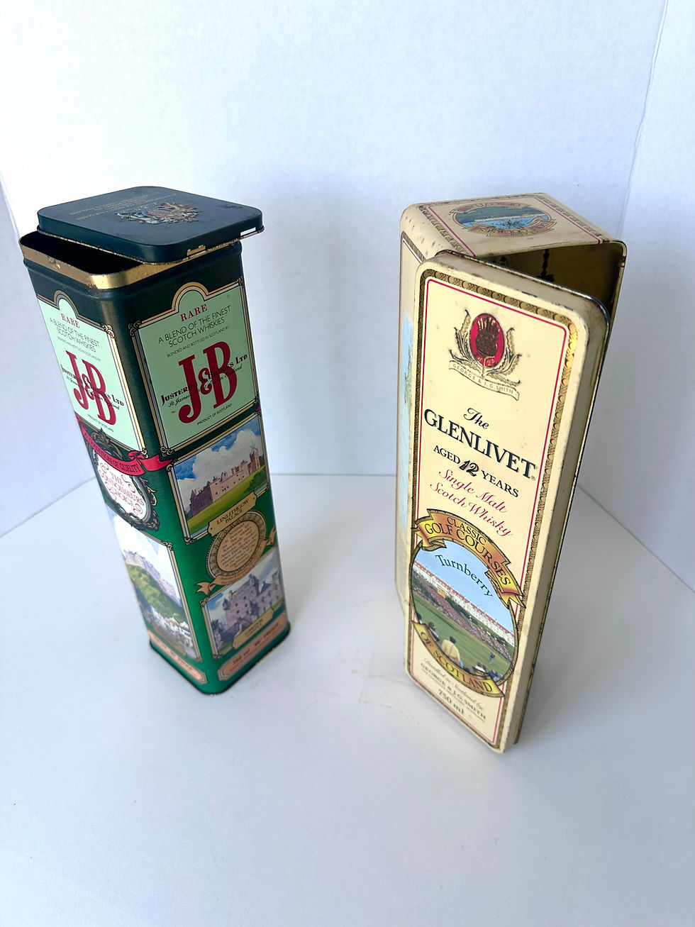 Thumbnail: Vintage Scotch Whisky Advertising Tin Canister Set 