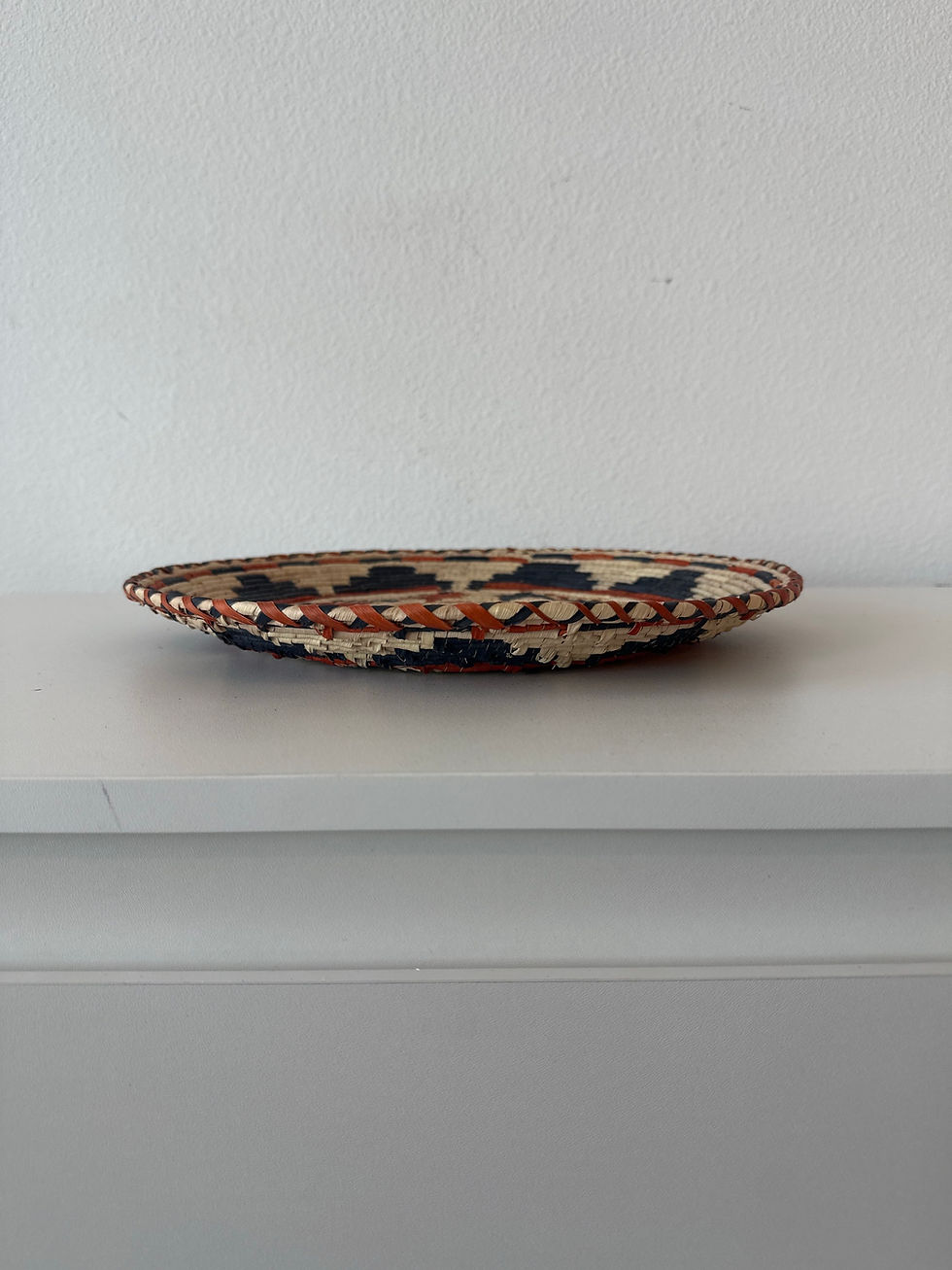 Miniatura: 12.5” Handmade Southwest Style Decorative Coil Plate Basket #9