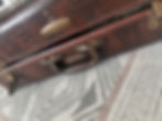 Thumbnail: Vtg Samsonite Vintage 1940s Samsonite Faux Alligator Suitcase