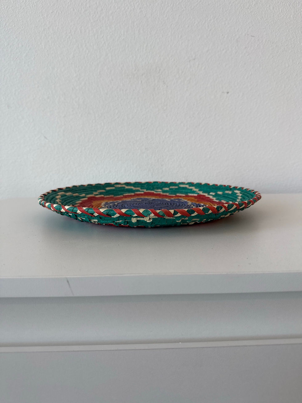 Miniatura: 12.5” Handmade Southwest Style Decorative Coil Plate Basket #6