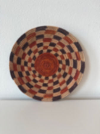 13” Handmade Southwest Style Decorative Coil Plate Basket #10